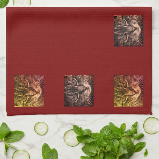 whiskers theekdoekpoema zonder tekst theedoek (Gevouwen)