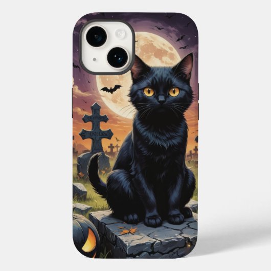 Whiskers van het Heksenuur - Black Cat Case-Mate iPhone Case (Achterkant)