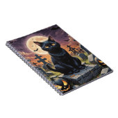 Whiskers van het Heksenuur - Black Cat Notitieboek (Rechterzijde)