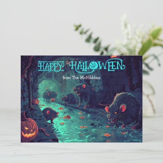 Whiskers & Witches: De Kaart van de rioolsoirée (Staand voorkant)