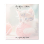 Whiskers & Woorden Aangepast Notitieblok (Voorkant)