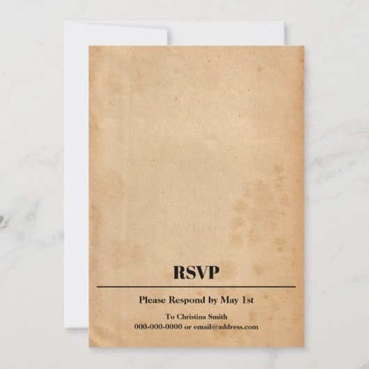 Whiskey 30th Birthday Invitation Kaart (Achterkant)