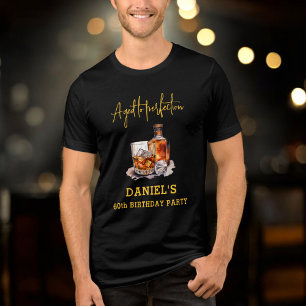 Whiskey 60e Verjaardag Verouderd tot Perfectie Tri-Blend Shirt