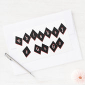 Whiskey A Go Rechthoekige Sticker (Envelop)