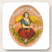 Whiskey Adverteren label, rond 1860. Bier Onderzetter (Voorkant)