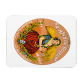 Whiskey Adverteren label, rond 1860. Magneet (Horizontaal)