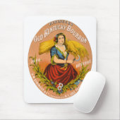 Whiskey Adverteren label, rond 1860. Muismat (Met muis)