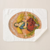 Whiskey Adverteren label, rond 1860. Sherpa Deken (Voorkant (horizontaal))