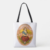 Whiskey Adverteren label, rond 1860. Tote Bag (Achterkant)