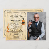 Whiskey 'Aged to Perfection' 50e 60e Mannen Foto Kaart (Voorkant / Achterkant)