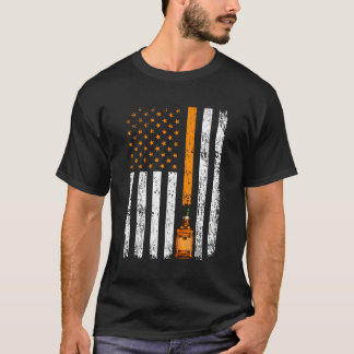 Whiskey Amerikaanse vlag VS Drink Bourbon T-shirt