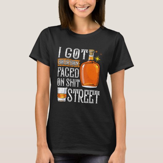 Whiskey and Bourbon Funny Drinking Party New Orlea T-shirt (Voorkant)