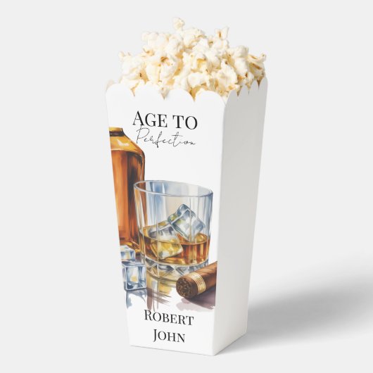 Whiskey and Cigar Men’s Birthday Party Bedankdoosjes (Popped)