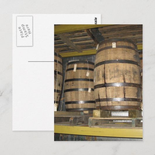 Whiskey Barrels Briefkaart (Voorkant / Achterkant)