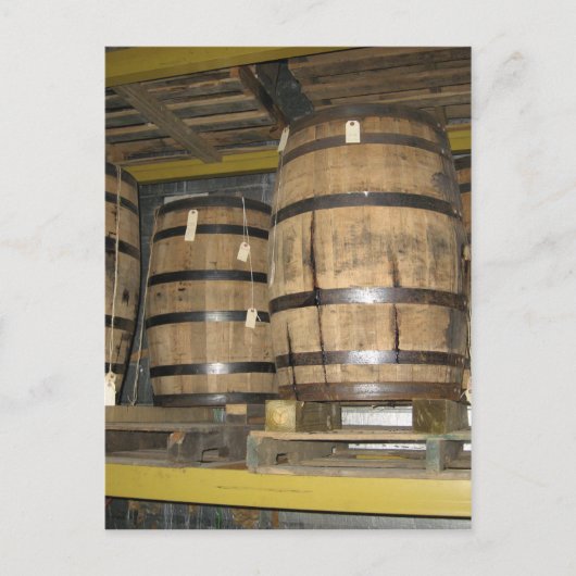Whiskey Barrels Briefkaart (Voorkant)
