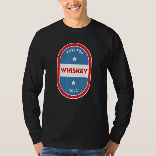 Whiskey  Bartender Political Election Parody 2022 T-shirt (Voorkant)