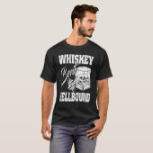 Whiskey Bent en Hellbound White Skulls Wijn Gla T-shirt (Voorkant volledig)