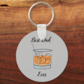 Whiskey Best Paver Ever Key Ring Sleutelhanger (Voorkant)