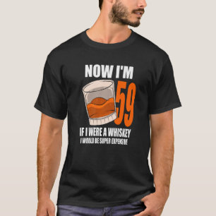Whiskey Birthday Party 59-jarig als ik een Whi was T-shirt