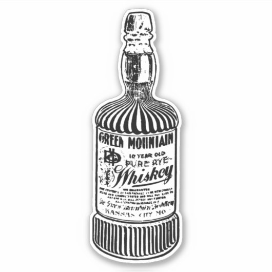  Whiskey Bottle Sticker - Classic Charm (Voorkant)
