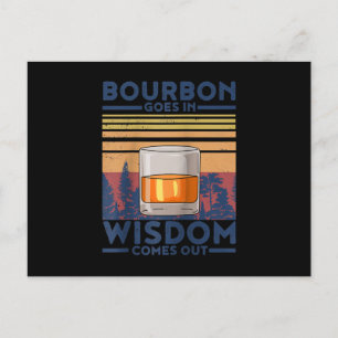 Whiskey Bourbon erin, Wijsheid eruit Briefkaart
