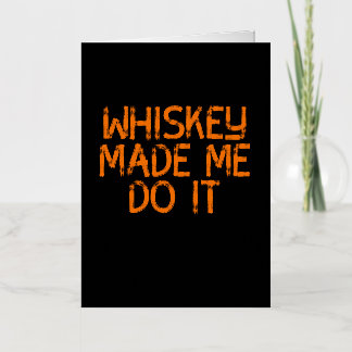 Whiskey Bourbon Helpt Alcohol TShirt Gift Folie Wenskaart