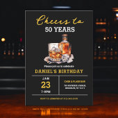 Whiskey Bourbon juicht voor 50 jaar verjaardagsfee Kaart