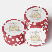 Whiskey Bruiloft Bachelor Party Poker Chips (Opstapeling)