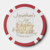 Whiskey Bruiloft Bachelorfeest Poker Chips (Achterkant)