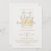 Whiskey bruiloft vrijgezellenfeest uitnodigen kaart (Voorkant / Achterkant)