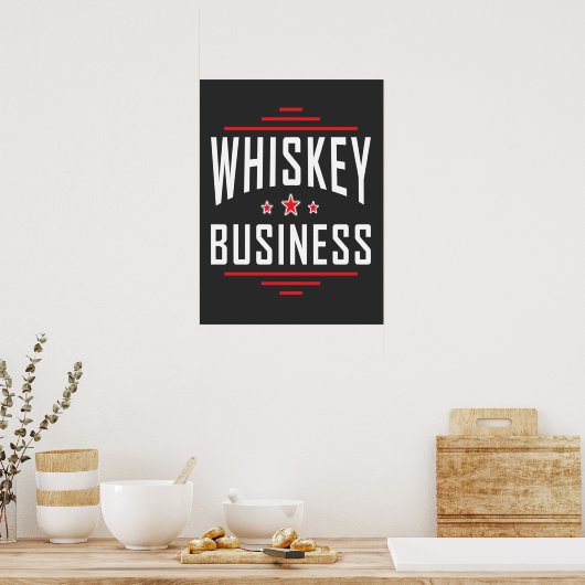 Whiskey Business Poster (Keuken)