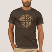 WHISKEY CHILD - Brown T-Shirt w/Herfst Harvest Log (Voorkant)