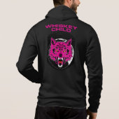WHISKEY CHILD - Full-Zip Hoodie w/WOLF Logo (Achterkant)