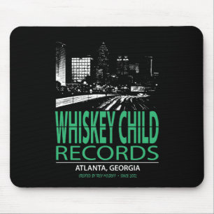 WHISKEY CHILD RECORDS - MOUSEPAD met Atlanta Logo Muismat