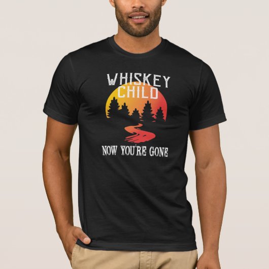 WHISKEY CHILD - Zwart Shirt met nu je een Logo heb (Voorkant)