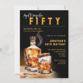 Whiskey Cigar Magazine Hoesje Verjaardagsfeest Kaart (Voorkant)