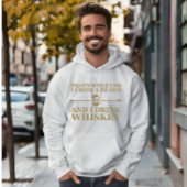 Whiskey citaten met grappige bebaarde gezegden hoodie