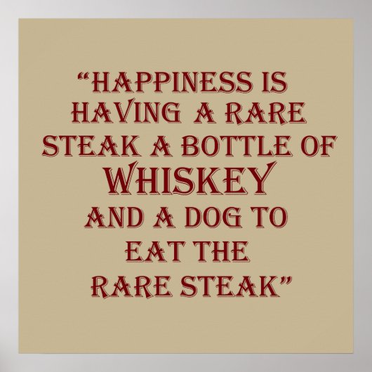 whiskey citaten poster (Voorkant)
