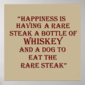 whiskey-citaten poster (Voorkant)
