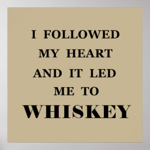 whiskey citaten poster