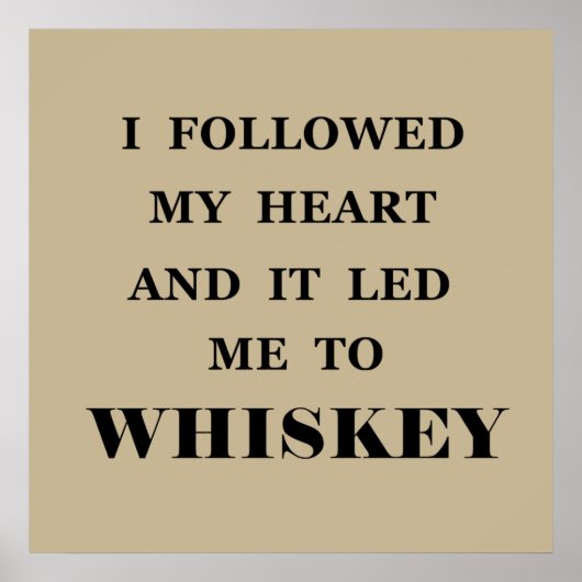 whiskey citaten poster (Voorkant)