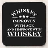 Whiskey citeert grappige alcohol gezegden geschenk bier onderzetter (Voorkant)