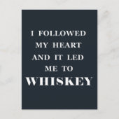 Whiskey citeert grappige alcohol gezegden geschenk briefkaart (Voorkant)