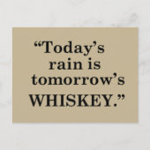 Whiskey citeert grappige alcohol gezegden geschenk feestdagenkaart (Voorkant)