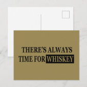 Whiskey citeert grappige alcohol gezegden geschenk feestdagenkaart (Voorkant / Achterkant)