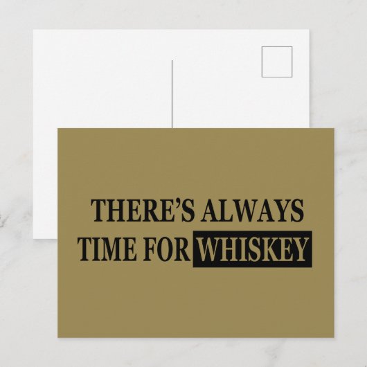 Whiskey citeert grappige alcohol gezegden geschenk feestdagenkaart (Voorkant / Achterkant)