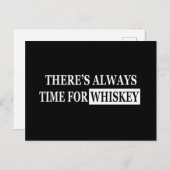 Whiskey citeert grappige alcohol gezegden geschenk feestdagenkaart (Voorkant / Achterkant)