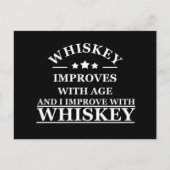 Whiskey citeert grappige alcohol gezegden geschenk feestdagenkaart (Voorkant)