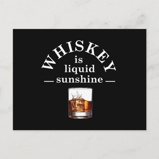 Whiskey citeert grappige alcohol gezegden geschenk feestdagenkaart (Voorkant)