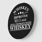 Whiskey citeert grappige alcohol gezegden geschenk grote klok (Hoek)